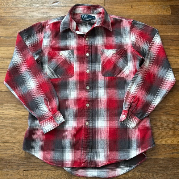 Polo Ralph Lauren Other - 🥾Polo by Ralph Lauren custom fit red/cream plaid flannel shirt. Size L.